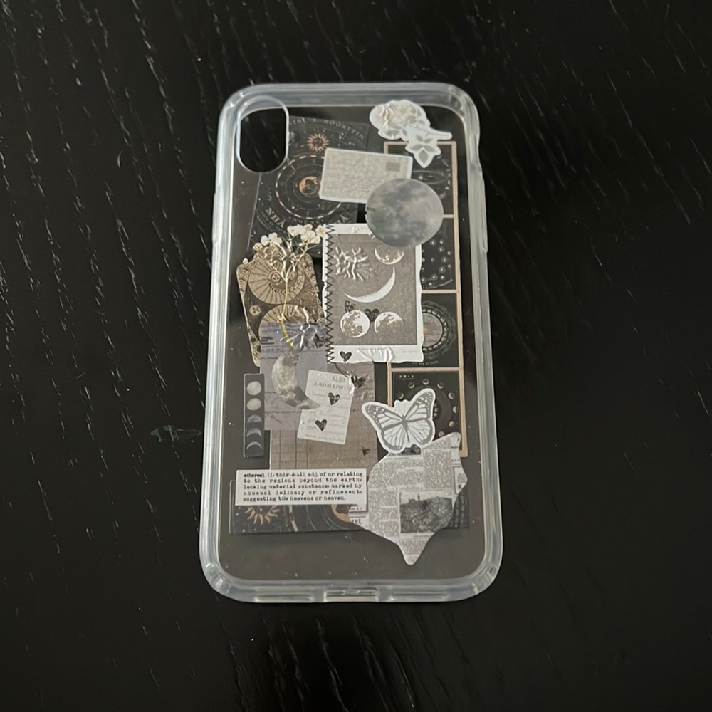 iPhone XR case - clear collage
